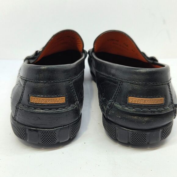 Peter Millar MC00F40 Mens Black Leather Moc Toe Horse Bit Loafers  Size US 8.5 M main image 6